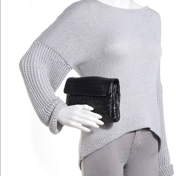 BOTTEGA VENETA Nappa Intrecciato Cosmetic Case Nero Black - Picture 3 of 16